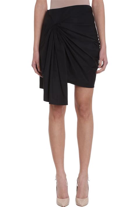 givenchy skirt black|Givenchy asymmetrical skirt.